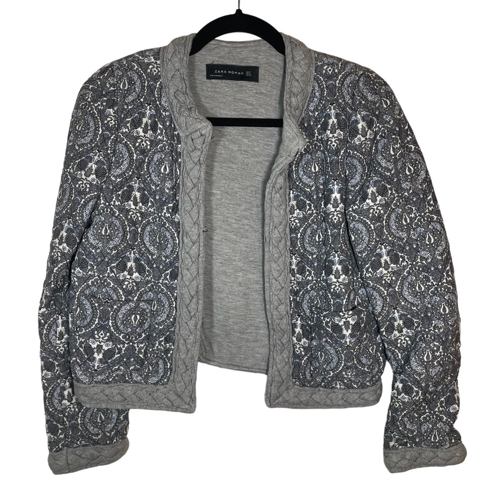 Zara Quilted Sweater Size Small